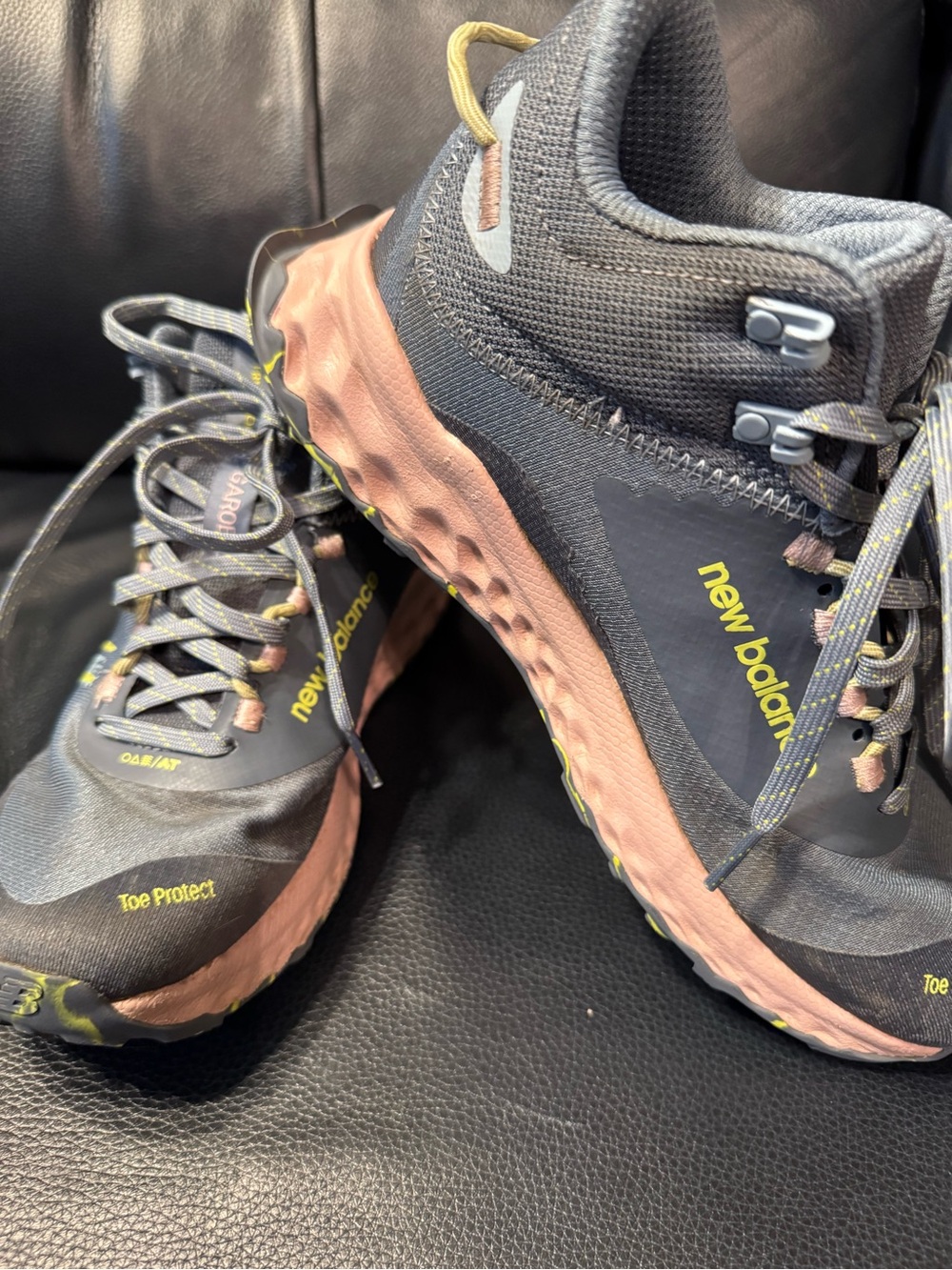 New Balance Women’s Gray and Pink Trail Running Shoes